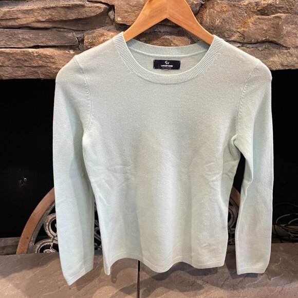 Lands' End Women's Cashmere Crewneck Sweater, NWT - Picture 1 of 2